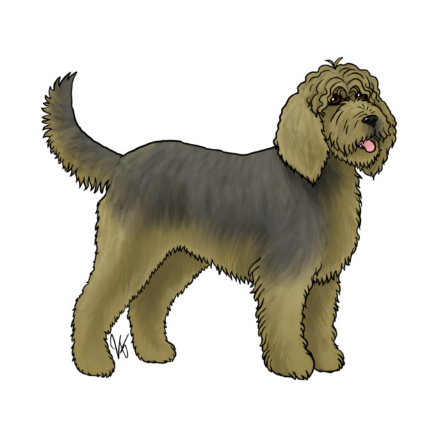 Dog - Otterhound - Black and Tan by Jen's Dogs Custom Gifts and Designs
