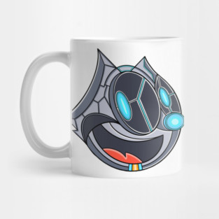 mecha cyborg felix the cat smiling Mug