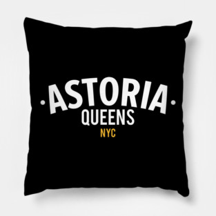 New York Queens - Queens Astoria - Queens logo Pillow