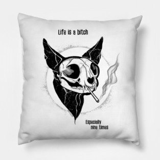 Far From Purr-fect Pillow