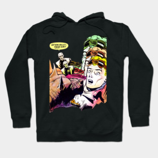 REVISTANGO #27 - Bullet the Savage Dog Strikes Retro Comic Drama of Fear Command and Fury in Bold Mid Century Pulp Color — Pulp Magazine Hoodie