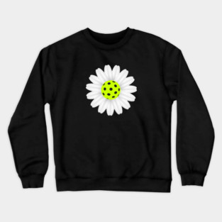 Womens Pickleball Flower Gift Pickleball Coach Crewneck Sweatshirt