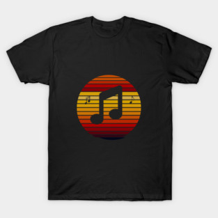 Music Notes Retro Vintage T-Shirt