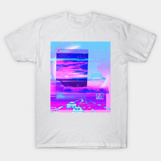 Dream Big retrowave collage T-Shirt