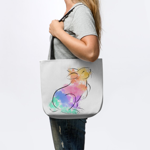 Rainbow Rabbit by DeguArts