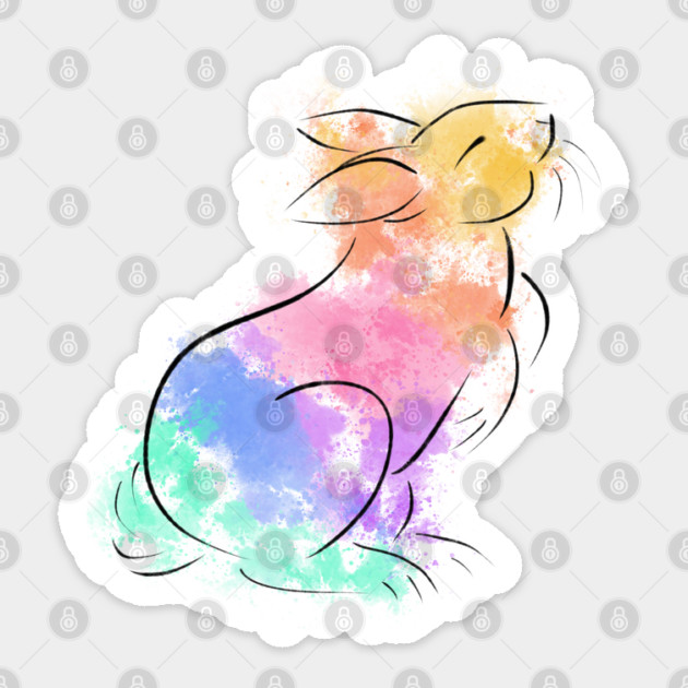 Rainbow Rabbit Sticker by DeguArts