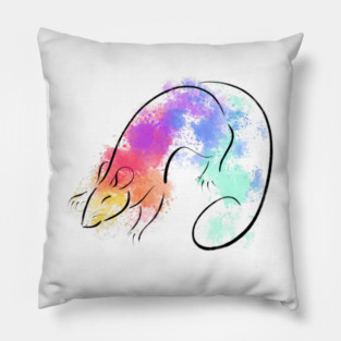 Rainbow Rat Pillow