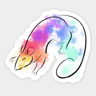 Rainbow Rat Sticker