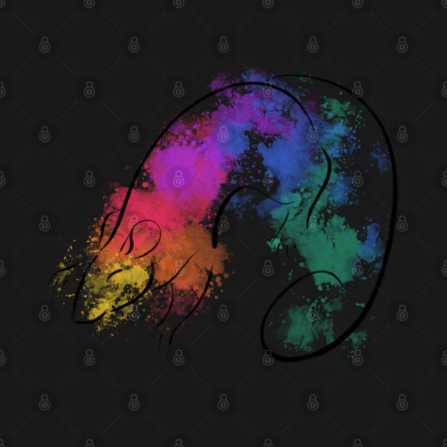 Rainbow Rat by DeguArts