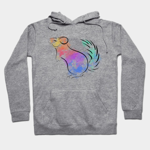 Rainbow Chinchilla Hoodie by DeguArts
