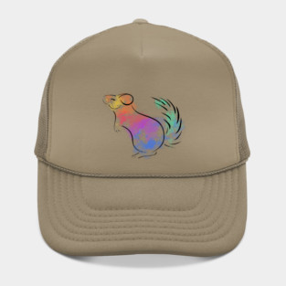 Rainbow Chinchilla Hat