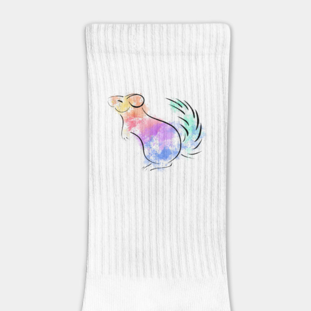 Rainbow Chinchilla by DeguArts