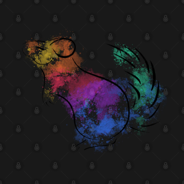 Rainbow Chinchilla by DeguArts