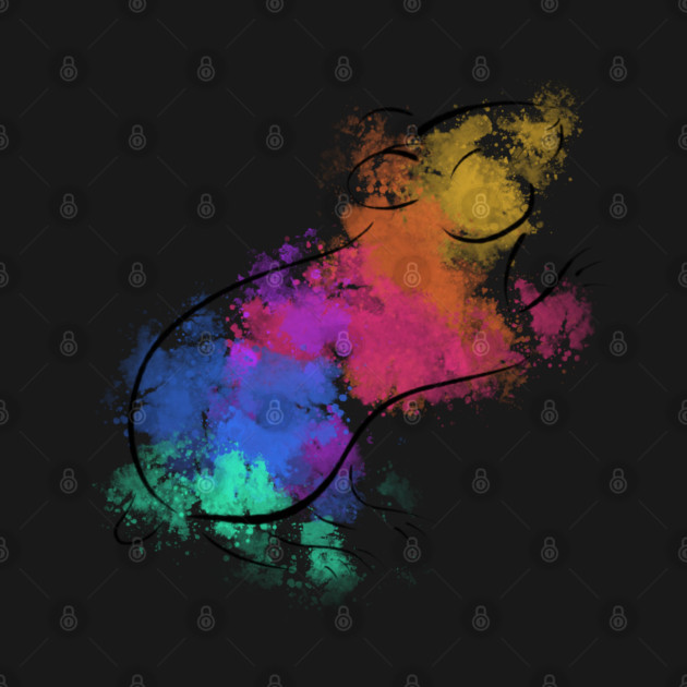 Rainbow Hamster by DeguArts