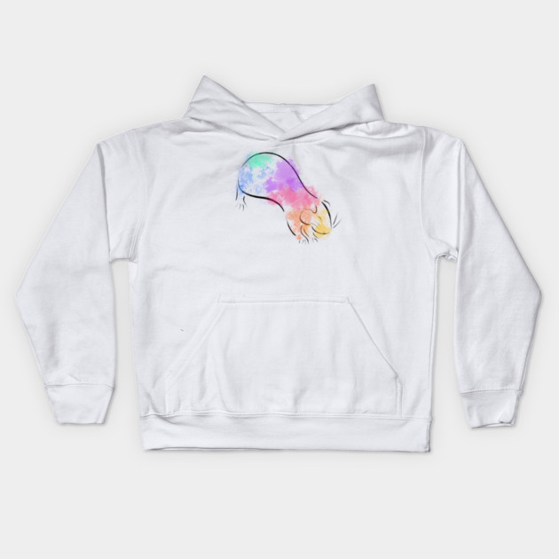 Rainbow Guinea Pig Kids Hoodie by DeguArts