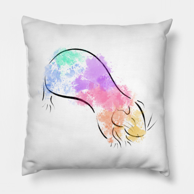 Rainbow Guinea Pig Pillow by DeguArts