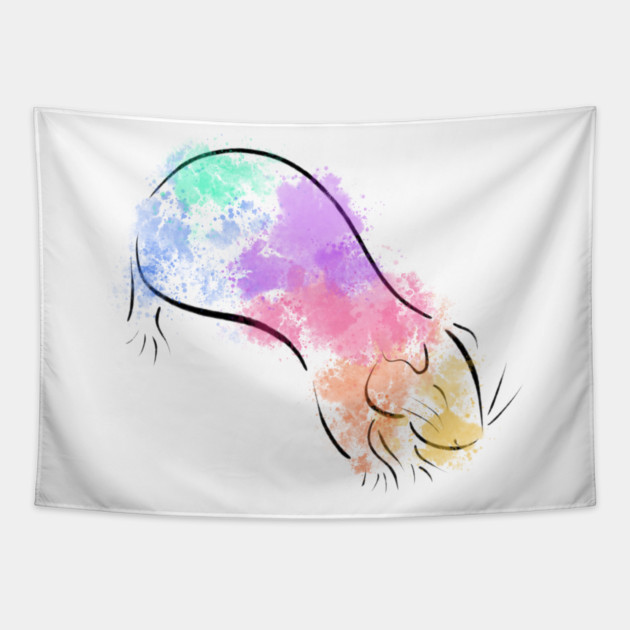 Rainbow Guinea Pig Tapestry by DeguArts