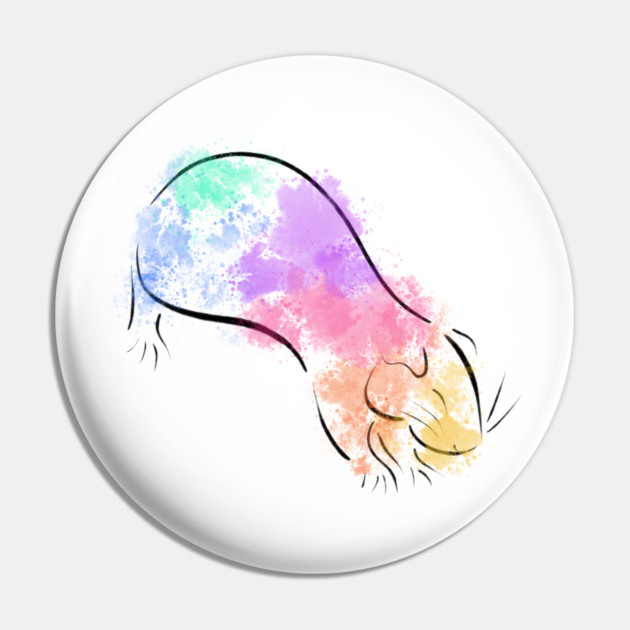 Rainbow Guinea Pig Pin by DeguArts