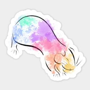Rainbow Guinea Pig Sticker