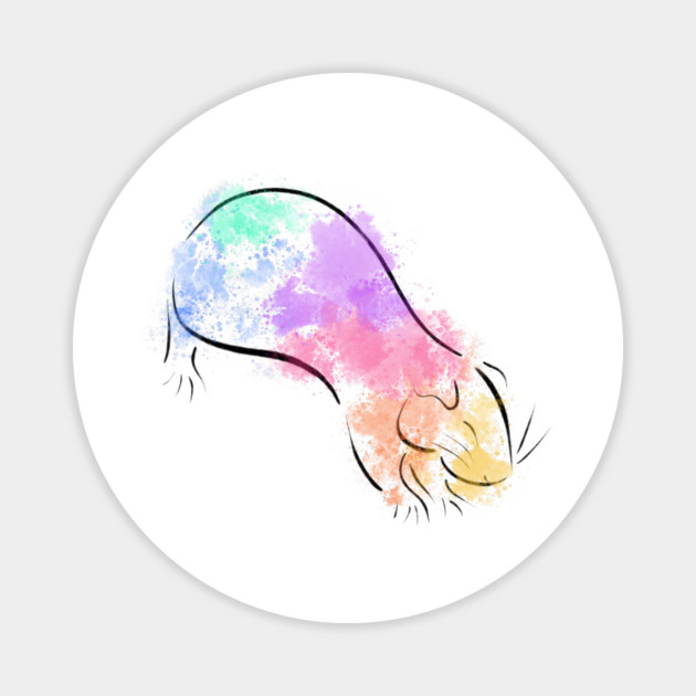 Rainbow Guinea Pig Magnet by DeguArts