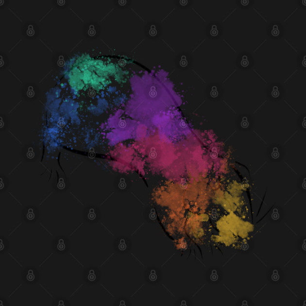 Rainbow Guinea Pig by DeguArts