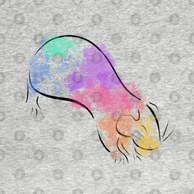 Rainbow Guinea Pig by DeguArts