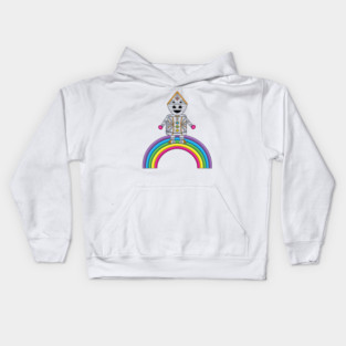 Mecha Cyborg Charlie's Colorforms City: Color me happy Kids Hoodie