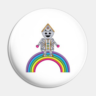 Mecha Cyborg Charlie's Colorforms City: Color me happy Pin