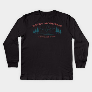 Rocky Mountain National Park Kids Long Sleeve T-Shirt