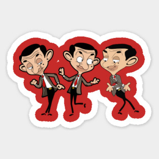 Mr Bean Moves Sticker