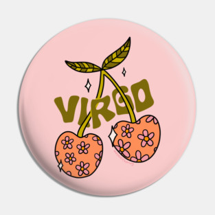 Virgo Cherries Pin