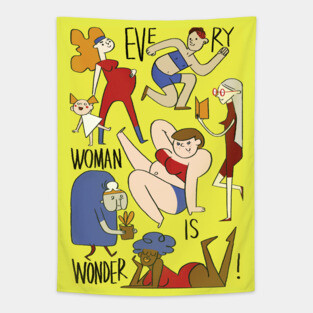 Wonder WomEN Tapestry