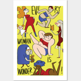 Wonder WomEN Posters and Art