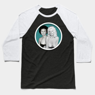 Jayne Mansfield and Sophia Loren Baseball T-Shirt