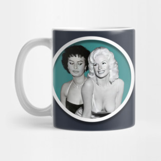 Jayne Mansfield and Sophia Loren Mug