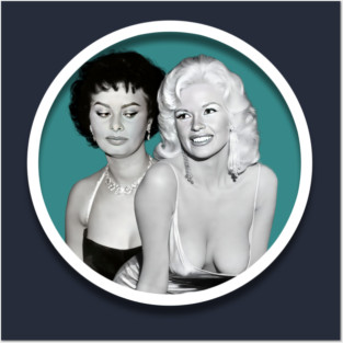 Jayne Mansfield and Sophia Loren Posters and Art