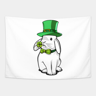 Rabbit Leprechaun St Patricks Tapestry