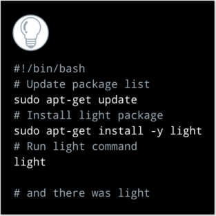 The command line as a tool of creation - Let there be light Posters and Art