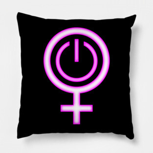 Female Power Symbol Pillow