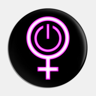 Female Power Symbol Pin