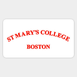 Aenigma Horror Movie St Mary's College Sticker