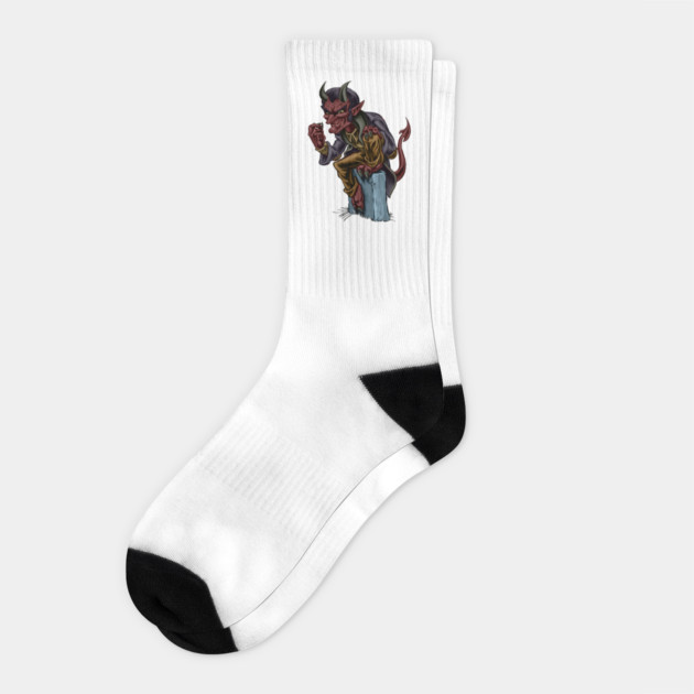 Gentleman Demon Socks by majanation