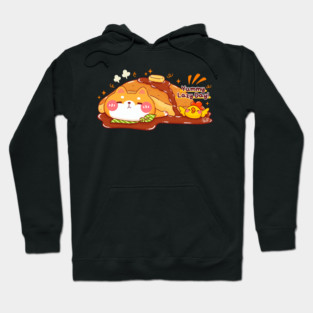 Shiba Inu Yummy Pancake Lazy Day Hoodie