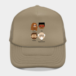 Evolution of 'hip'; hip replacement; funny; get well; surgery; hip; hip surgery; new hip; aging; age; hip joint; hippie; hispter; getting old; humor; grandpa; grandad; gift for dad; father's day; husband; male; man; get well soon; recovery; Hat