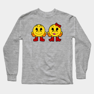 Pacman Couple Long Sleeve T-Shirt