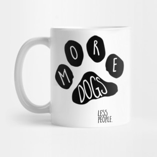 paw print (more dogs, less people) Mug