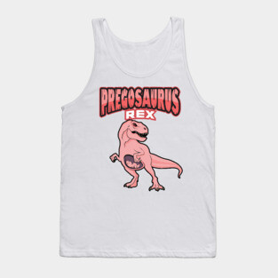 'Pregosaurus Dinosaur' Funny Pregnant Gift Tank Top