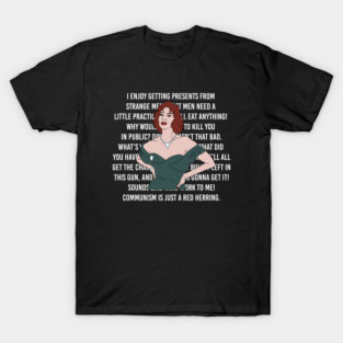 Miss Scarlet's Clue Quotes T-Shirt