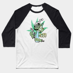 Weed Lover Zombie Kush 420 - Cannabis - Legalize It Baseball T-Shirt