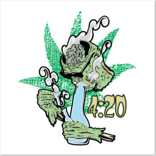 Weed Lover Zombie Kush 420 - Cannabis - Legalize It Posters and Art